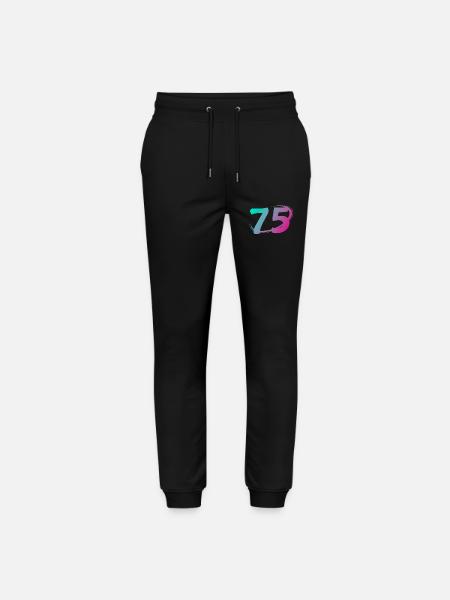 Nummer 75 mehrfarbig - Stanley/Stella Unisex Bio Jogginghose Mover - Schwarz