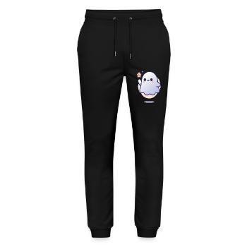 amical - Pantalon de jogging bio MOVER Stanley/Stella unisexe - noir - Devant - Marisol (170cm) & Nik (191cm)