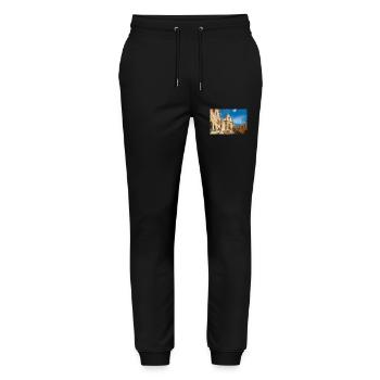 Gozo Cathedral of the Assumption Malta - Stanley/Stella Mover Unisex Organic Jogging Trousers - black - Front - Marisol (170cm) & Nik (191cm)