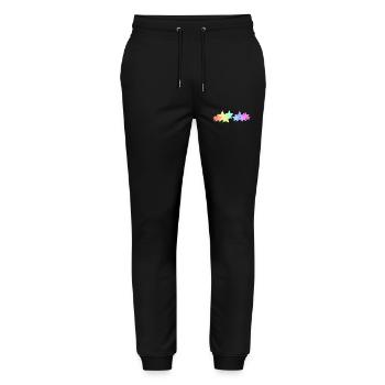 Colorful Stars - Stanley/Stella Mover Unisex Organic Jogging Trousers - black - Front - Marisol (170cm) & Nik (191cm)