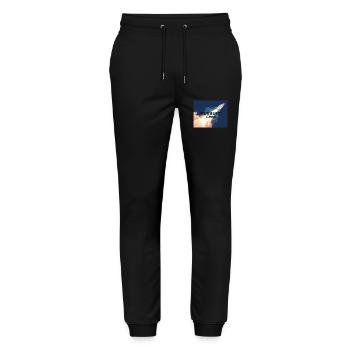 astranought pursuit crew - Stanley/Stella Mover Unisex Organic Jogging Trousers - black - Front - Marisol (170cm) & Nik (191cm)