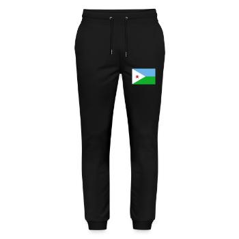 Djibouti - Stanley/Stella Mover Unisex Organic Jogging Trousers - black - Front - Marisol (170cm) & Nik (191cm)