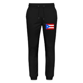 Puerto Rico - Stanley/Stella Unisex Bio Jogginghose Mover  - Schwarz - Vorne - Marisol (170cm) & Nik (191cm)