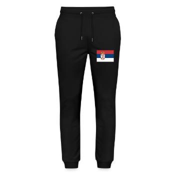Serbie - Pantalon de jogging bio MOVER Stanley/Stella unisexe - noir - Devant - Marisol (170cm) & Nik (191cm)