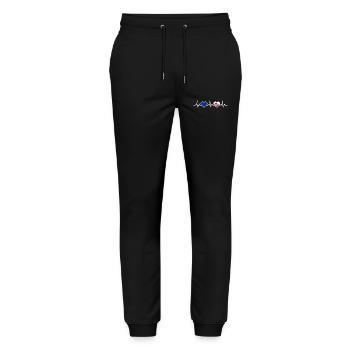 Greenland - Stanley/Stella Mover Unisex Organic Jogging Trousers - black - Front - Marisol (170cm) & Nik (191cm)