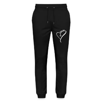 Ostseeliebe Anker des Herzes - Stanley/Stella Unisex Bio Jogginghose Mover  - Schwarz - Vorne - Marisol (170cm) & Nik (191cm)