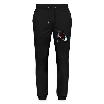 Rebell/Prinzessin - Stanley/Stella Unisex Bio Jogginghose Mover  - Schwarz - Vorne - Marisol (170cm) & Nik (191cm)