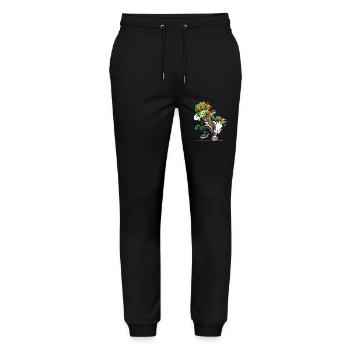 Hip Hop Zombie 2 - Stanley/Stella Mover Unisex Organic Jogging Trousers - black - Front - Marisol (170cm) & Nik (191cm)