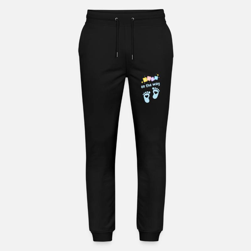 Bébé en route - bleu - Pantalon de jogging bio MOVER Stanley/Stella unisexe - noir