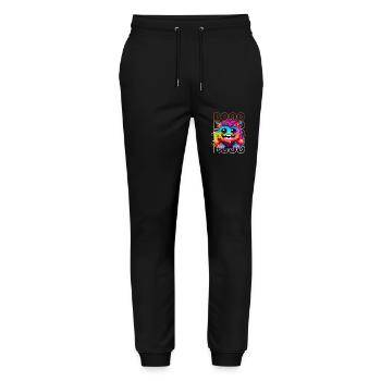 Chibi Blaze & Booo! Demon's Delight Tee! - Stanley/Stella Mover Unisex Organic Jogging Trousers - black - Front - Marisol (170cm) & Nik (191cm)