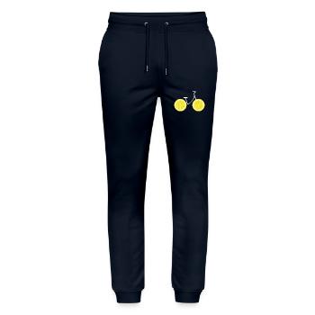 Lemon Bike - Fahrrad Geschenkidee - Stanley/Stella Unisex Bio Jogginghose Mover  - Navy - Vorne - Marisol (170cm) & Nik (191cm)