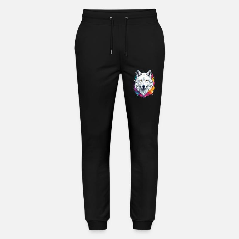 Arktischer Wolf - Stanley/Stella Unisex Bio Jogginghose Mover  - Schwarz