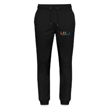 Gardening is in my DNA - Stanley/Stella Mover Unisex Organic Jogging Trousers - black - Front - Marisol (170cm) & Nik (191cm)