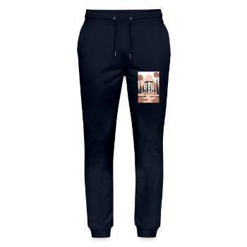 House - Stanley/Stella Mover Unisex Organic Jogging Trousers - navy - Front - Marisol (170cm) & Nik (191cm)