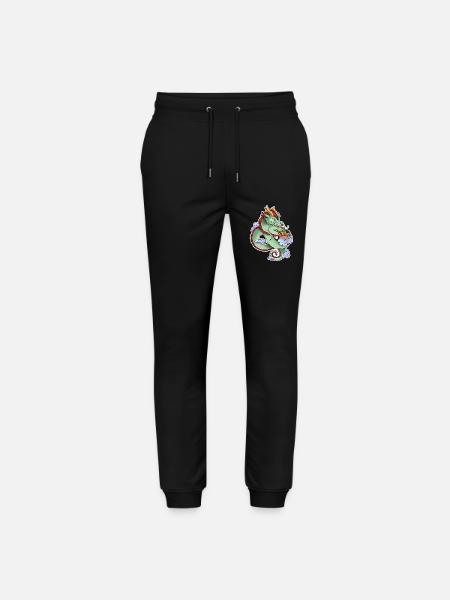 Asia Drache mit Ramen - Stanley/Stella Unisex Bio Jogginghose Mover  - Schwarz