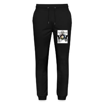 Love of music - Stanley/Stella Mover Unisex Organic Jogging Trousers - black - Front - Marisol (170cm) & Nik (191cm)