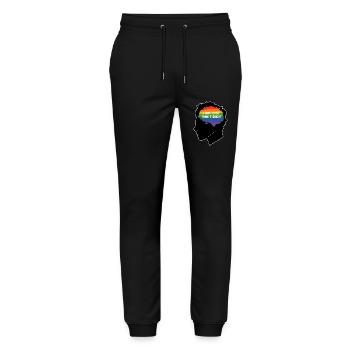 Can't even think straight - Stanley/Stella Unisex Bio Jogginghose Mover  - Schwarz - Vorne - Marisol (170cm) & Nik (191cm)