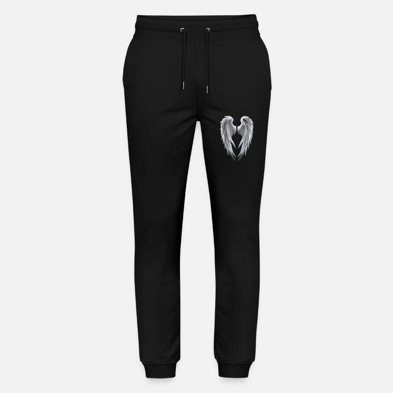 Angel Wings in white - Stanley/Stella Unisex Bio Jogginghose Mover  - Schwarz