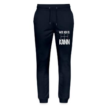 Manuelles statt automatisches Getriebe - Stanley/Stella Unisex Bio Jogginghose Mover  - Navy - Vorne - Marisol (170cm) & Nik (191cm)