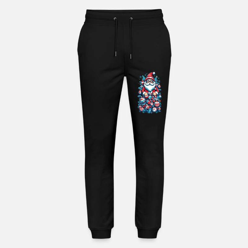 Weihnachtsmann - 🎅 - Stanley/Stella Unisex Bio Jogginghose Mover  - Schwarz