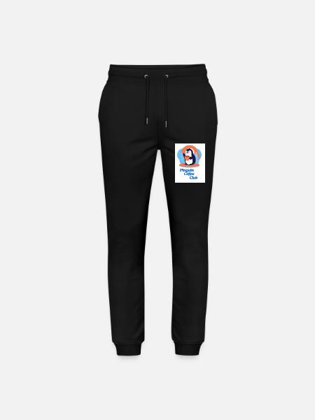 Penguin Coffee Club - Stanley/Stella Mover Unisex Organic Jogging Trousers - black