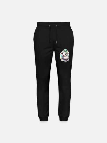 St. Patrick's Day Schaf Geschenk - Stanley/Stella Unisex Bio Jogginghose Mover - Schwarz