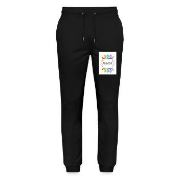 Fier - Pantalon de jogging bio MOVER Stanley/Stella unisexe - noir - Devant - Marisol (170cm) & Nik (191cm)