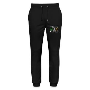 Ireland 2027 - Stanley/Stella Mover Unisex Organic Jogging Trousers - black - Front - Marisol (170cm) & Nik (191cm)