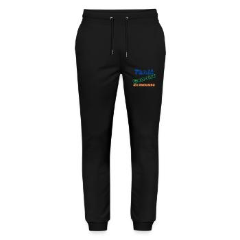 Team Genoux en mousse - Pantalon de jogging bio MOVER Stanley/Stella unisexe - noir - Devant - Marisol (170cm) & Nik (191cm)