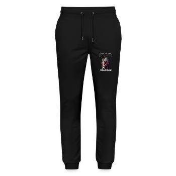 THE LOVERS JOKER - Stanley/Stella Mover Unisex Organic Jogging Trousers - black - Front - Marisol (170cm) & Nik (191cm)