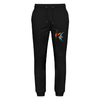 Fish and Plant - Stanley/Stella Mover Unisex Organic Jogging Trousers - black - Front - Marisol (170cm) & Nik (191cm)