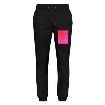 when trust is gone - Pantalon de jogging bio MOVER Stanley/Stella unisexe - noir - Devant - Marisol (170cm) & Nik (191cm)