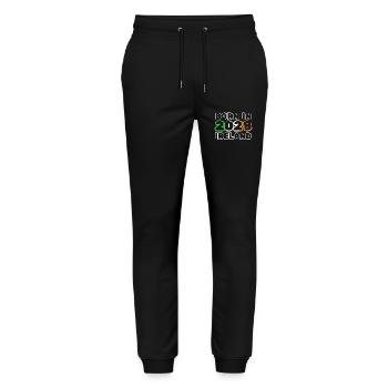 2028 - Stanley/Stella Mover Unisex Organic Jogging Trousers - black - Front - Marisol (170cm) & Nik (191cm)