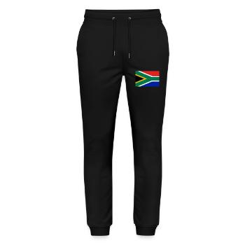 Drapeau de l’Afrique du Sud - Pantalon de jogging bio MOVER Stanley/Stella unisexe - noir - Devant - Marisol (170cm) & Nik (191cm)