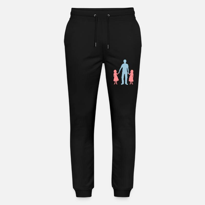 Père 2 filles - Pantalon de jogging bio MOVER Stanley/Stella unisexe - noir