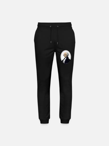 George Washington - Stanley/Stella Mover Unisex Organic Jogging Trousers - black