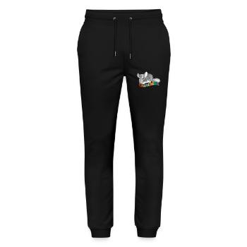 chinchilla - Stanley/Stella Mover Unisex Organic Jogging Trousers - black - Front - Marisol (170cm) & Nik (191cm)