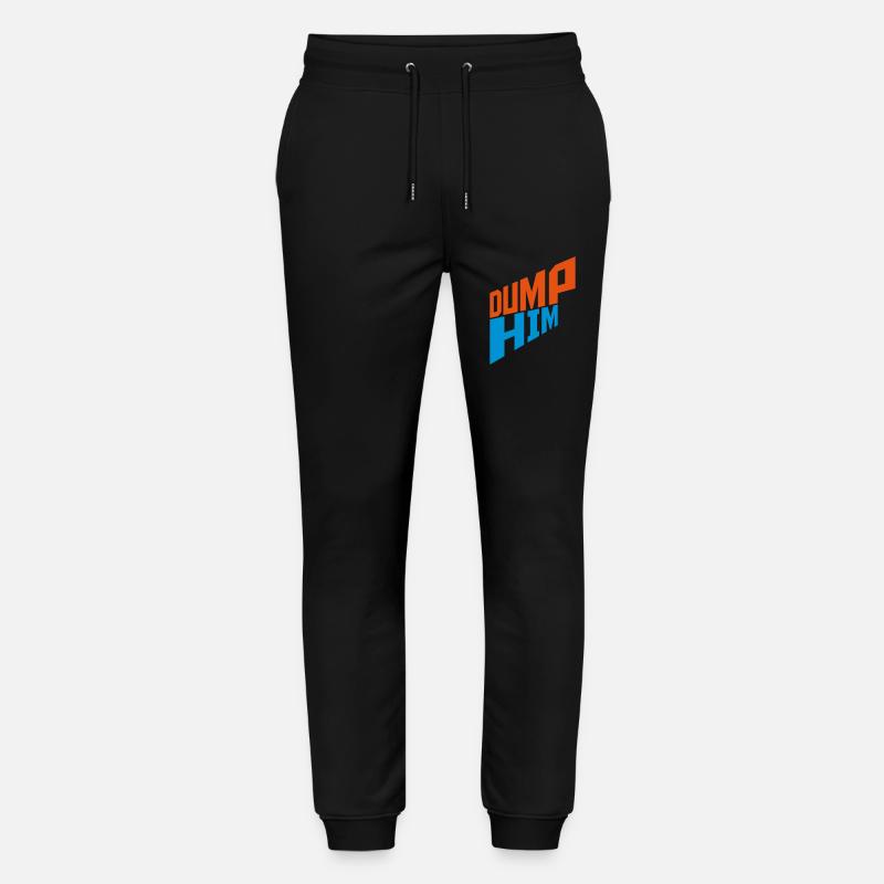 dump him Zitat Logo - Stanley/Stella Unisex Bio Jogginghose Mover  - Schwarz