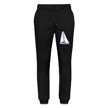 Voilier Voilier Voilier Voilier Marin - Pantalon de jogging bio MOVER Stanley/Stella unisexe - noir - Devant - Marisol (170cm) & Nik (191cm)