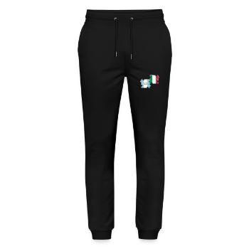 Guatemala Italy Flag Italian Guatemalan - Stanley/Stella Mover Unisex Organic Jogging Trousers - black - Front - Marisol (170cm) & Nik (191cm)