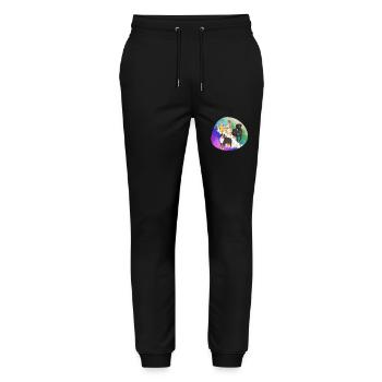 Dogs - Stanley/Stella Mover Unisex Organic Jogging Trousers - black - Front - Marisol (170cm) & Nik (191cm)