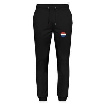 Netherlands Dutch flag Dutch - Stanley/Stella Mover Unisex Organic Jogging Trousers - black - Front - Marisol (170cm) & Nik (191cm)