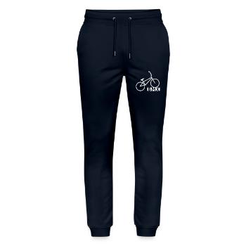 BMX STUFE - Stanley/Stella Unisex Bio Jogginghose Mover  - Navy - Vorne - Marisol (170cm) & Nik (191cm)