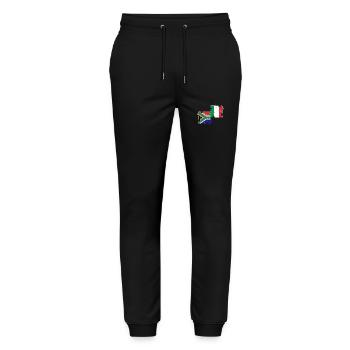 South Africa Italy Flag Italians South African - Stanley/Stella Mover Unisex Organic Jogging Trousers - black - Front - Marisol (170cm) & Nik (191cm)