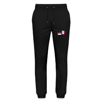 Syrien Frankreich Flagge Franzose Syrer - Stanley/Stella Unisex Bio Jogginghose Mover  - Schwarz - Vorne - Marisol (170cm) & Nik (191cm)