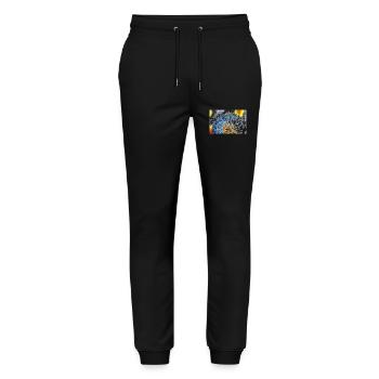 Dandelion, A731306 - Stanley/Stella Mover Unisex Organic Jogging Trousers - black - Front - Marisol (170cm) & Nik (191cm)