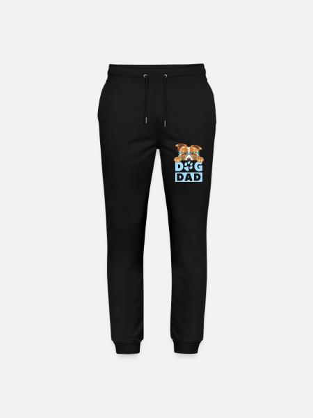 Border Collie dog DAD - Stanley/Stella Mover Unisex Organic Jogging Trousers - black