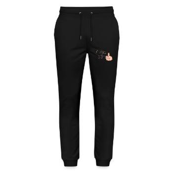 I Am 31 + 1 Middle Finger Shirt I Am 31 Plus, - Stanley/Stella Mover Unisex Organic Jogging Trousers - black - Front - Marisol (170cm) & Nik (191cm)