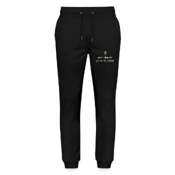 Les gens déçoivent. Les cornichons sont éternels L’amour des cornichons - Pantalon de jogging bio MOVER Stanley/Stella unisexe - noir - Devant - Marisol (170cm) & Nik (191cm)