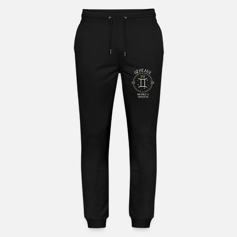 Du signe du Gémeaux - Sociable et charmeur - Pantalon de jogging bio MOVER Stanley/Stella unisexe - noir